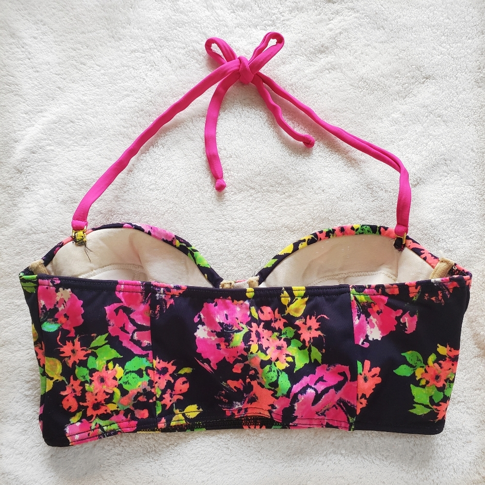 ๐HP๐ dELiA's | Floral Midkini Swim Top Like New - Picture 3 of 8